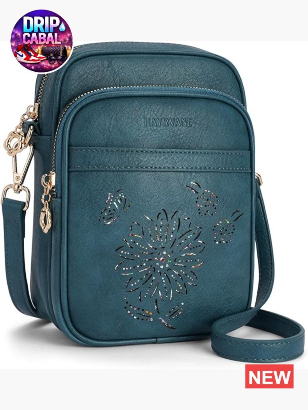 Small Crossbody Bag for Women RFID Phone Purse with Card Slots Triple